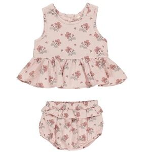 Quincy Mae Sleeveless Peplum Set